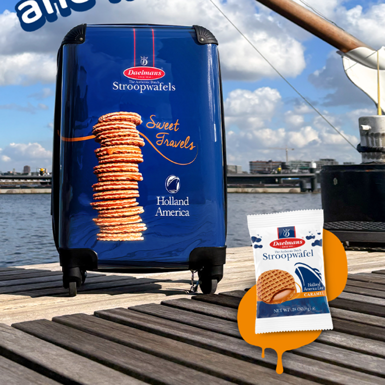 A worldwide favourite! We've teamed up with friends like United Airlines, Starbucks and Dunkin', reaching you from sky high to your local café..
